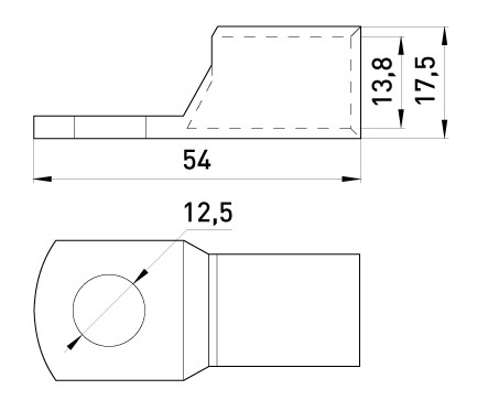 Медный кабельный наконечник E.Next е.end.stand.sc.95 (s040007) - фото №1