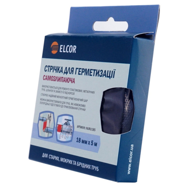 Самоклеюча герметизуюча стрічка Elcor 40206794 NURU185 18мм (5м) - фото №1