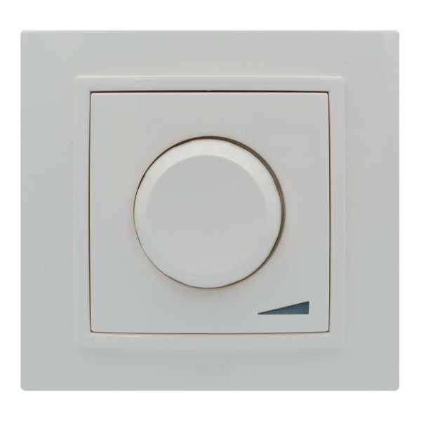 Светорегулятор ELBI ZENA белый 800W с подсветкой без рамки ( 609-010200-192 ) - фото №1