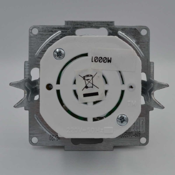 Светорегулятор ELBI ZENA белый 800W с подсветкой без рамки ( 609-010200-192 ) - фото №5