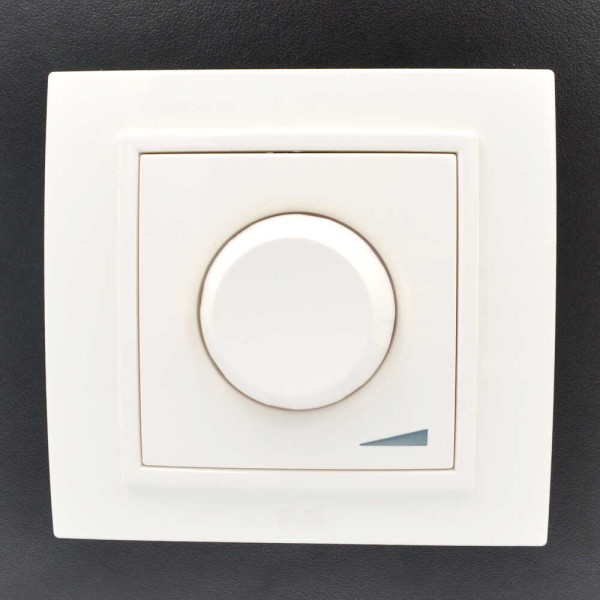 Светорегулятор ELBI ZENA белый 800W с подсветкой без рамки ( 609-010200-192 ) - фото №7