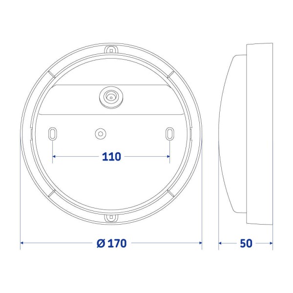 Світильник LED PiN ДББ Дельта 12W 5000K IP54 сірий ( 115120 ) - фото №3