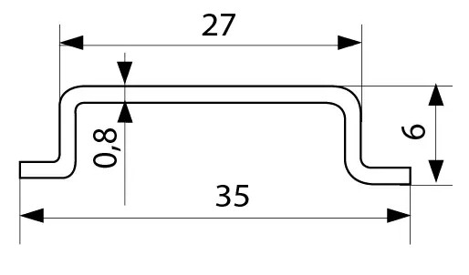 DIN-рейка Аско-Укрем TS-35-0,8 - фото №3
