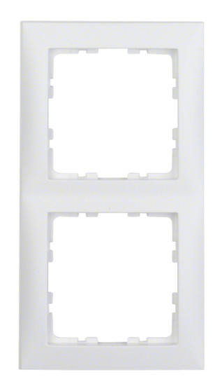 Рамка 2-местная полярная белизна матовая Berker S.1
