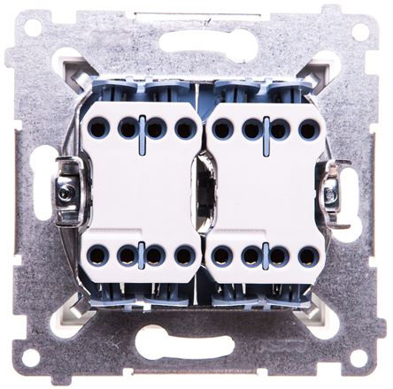 Подвійний перехресний вимикач Kontakt Simon Simon 54 Premium DW7/2.01/11 (білий) - фото №1