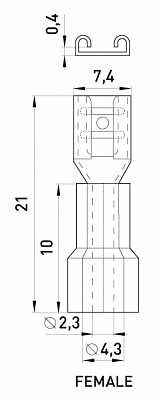 Ізольований наконечник E.Next e.terminal.stand.fdd2.250 (s4041008) - фото №1