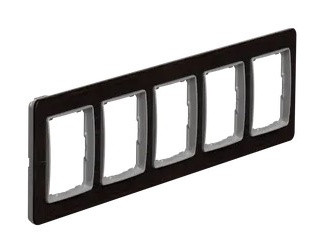 Рамка 5-местная Schneider Electric Sedna Elements венге SDD381805 - фото №1