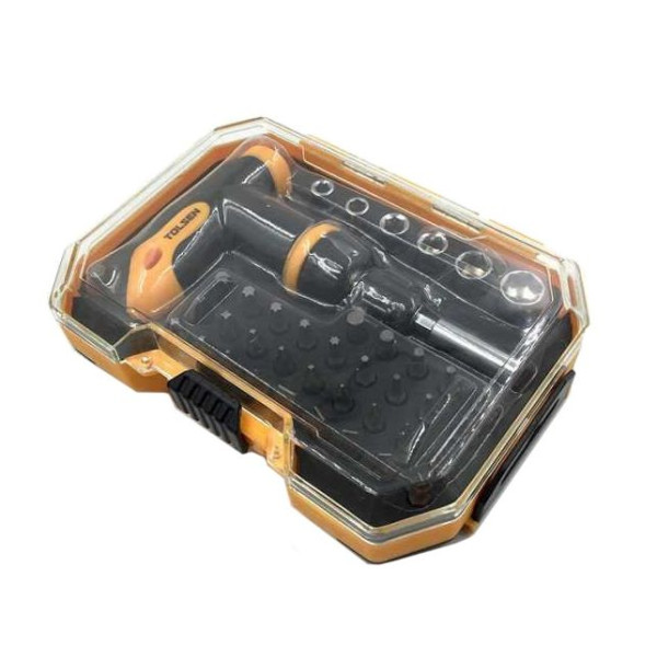 Набор бит с Т-рукояткой Tolsen (20036) (41шт) - фото №6