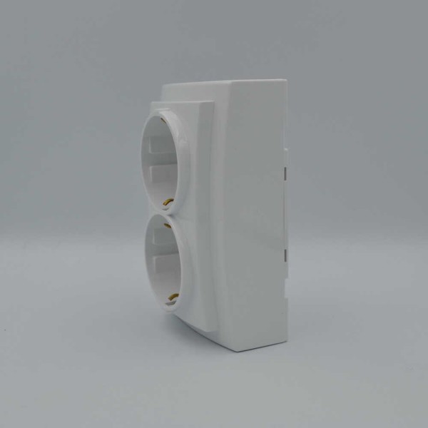 Розетка Nilson Themis біла 2-на з заземленням ( 26111025 ) - фото №4