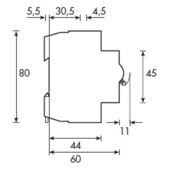 Автомат захисту двигуна Schrack BE400206 1-1,6А 2P - фото №3