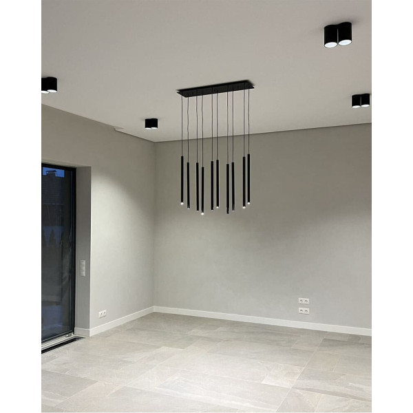 Подвесной светильник, люстра Nowodvorski 8923 Laser 490 G9 10x10W IP20 Черный - фото №3