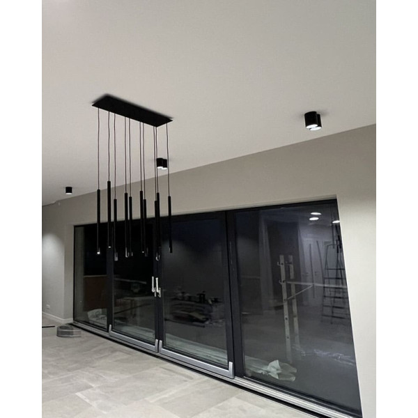 Подвесной светильник, люстра Nowodvorski 8923 Laser 490 G9 10x10W IP20 Черный - фото №4