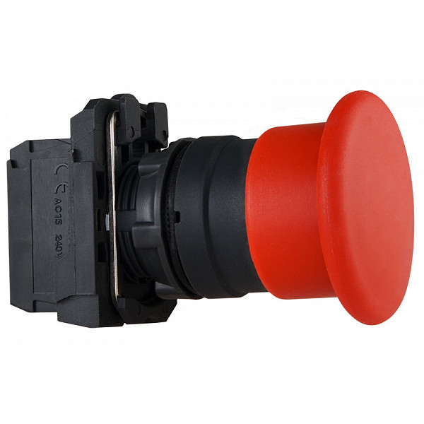 Кнопка-грибок Аско-Укрем TB5-AC42 "Стоп" Ø40мм червона (A0140010168) - фото №3