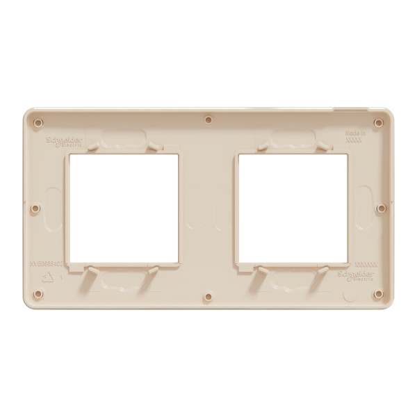 Двомісна рамка Schneider Electric Unica Studio Color NU280444 бежева - фото №4