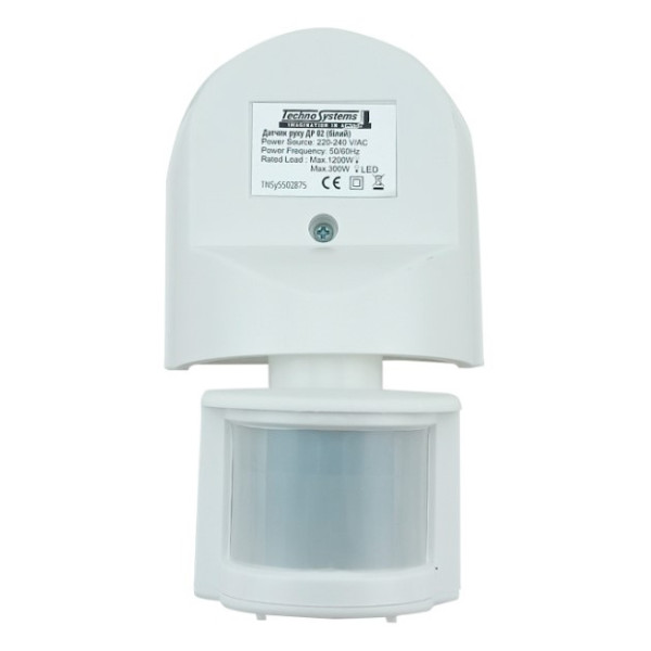 Инфракрасный датчик движения TNSy ДР 02 1200Вт 180° 12м IP44 белый (TNSy5502875) - фото №1