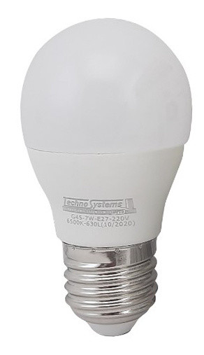 Светодиодная лампа TNSy LED Bulb-G45-7W-E27-220V-6500K-740L GOLDEN (TNSy5000251)
