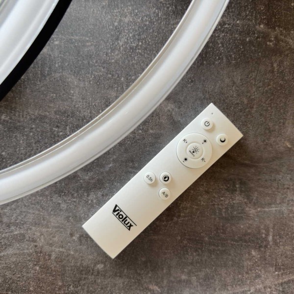 Світильник LED smart BRIONI-R+пульт 80W 3000-5000K IP20 круг чорний Violux ( 220695 ) - фото №5