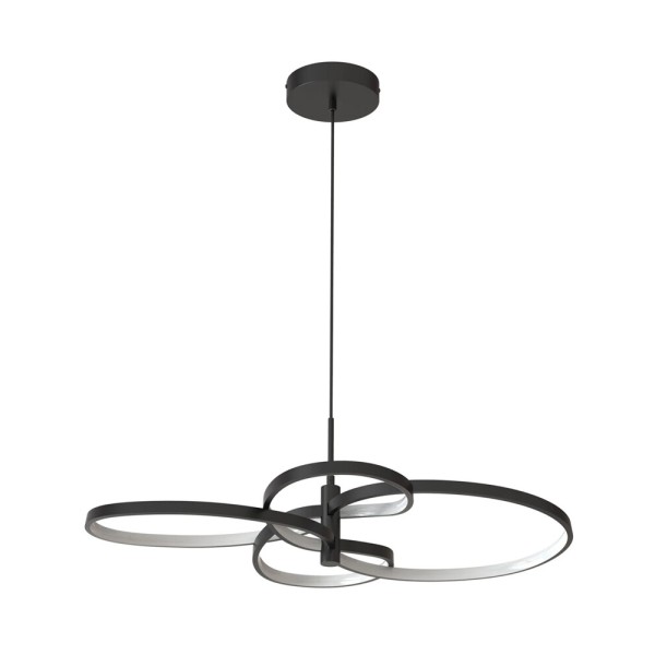 Підвісний світильник, люстра Goldlux 335982 Ribbon LED 1x37W 4000K 5700Lm IP20 чорний