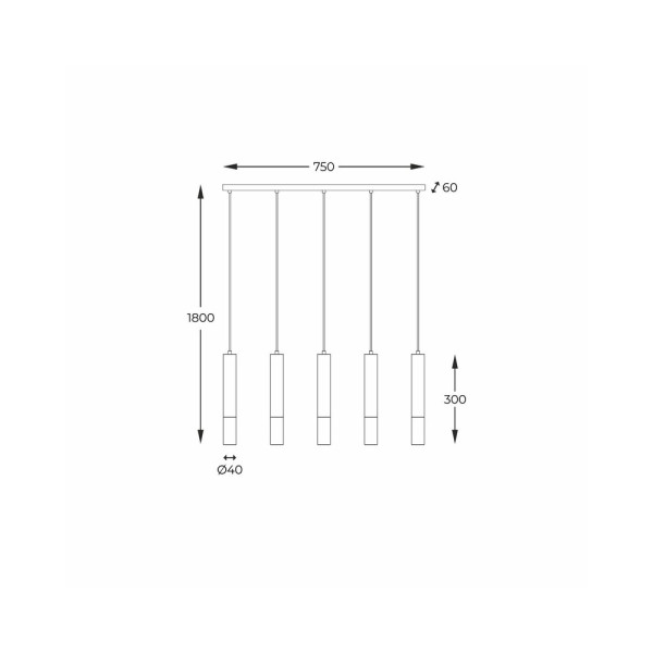 Подвесной светильник, люстра Zuma Line 5905316607910 Madera G9 4x28W IP20 - фото №1