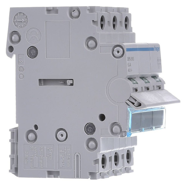 Выключатель нагрузки Hager SBN363 3P 63А/400В 3м - фото №1