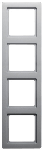 Рамка 4-местная алюминий Berker Q.1