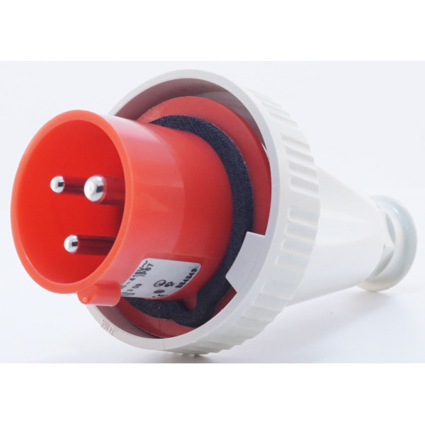 Силовий штекер на кабель WALTHER WL219309 (2P+E) 16А 380V IP67 - фото №1
