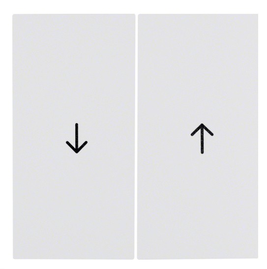 Клавіші для 2-клавішних вимикачів зі знаком «Стрілки», полярна білизна, Berker S.1