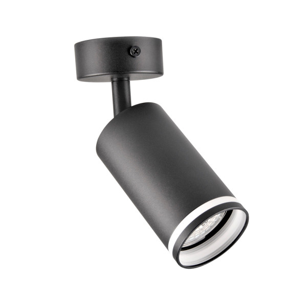 Светильник поворотный, спот Goldlux 322326 Paris GU10 1x10W IP20 BK - фото №1