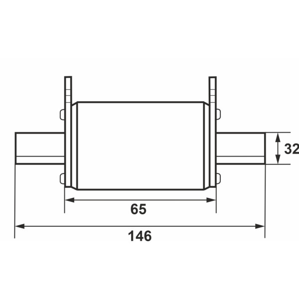 Запобіжник ножевий з плавкою вставкою Promfactor NF3.400A 500В 120kA - фото №2
