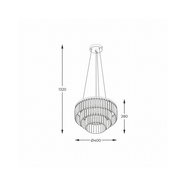 Люстра Zuma Line P17127-4-1GD Tifanny E14 4x40W IP20 - фото №3