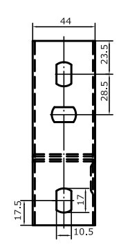 Полегшена консоль ML 200 мм DKC FC34107 - фото №3