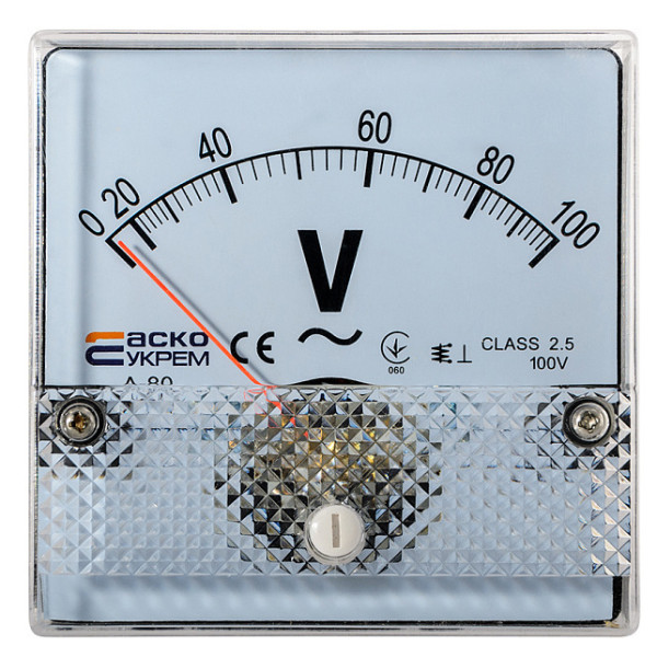 Вольтметр Аско-Укрем 100В АС 80х80мм (А-80) (A0190010056)