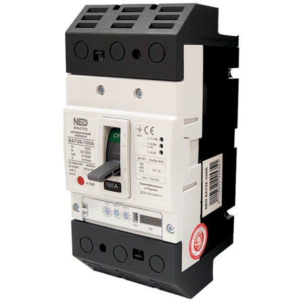 Автоматичний вимикач в литому корпусі NEO ВА72E-63А 3Р 25kA 415В (Б00046368)