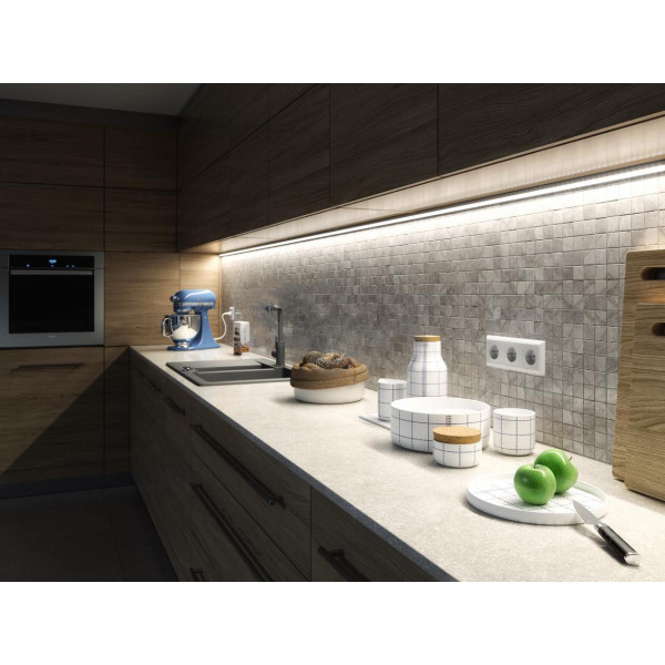 Профіль для світлодіодної стрічки Lumines H чорний - фото №4