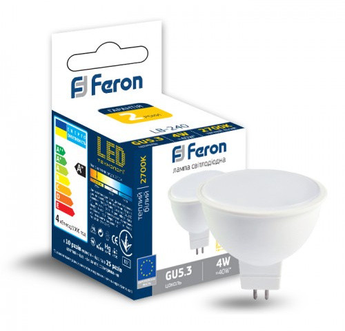 Светодиодная лампа Feron 5045 LB-240 4Вт 2700К MR16 G5.3 - фото №1