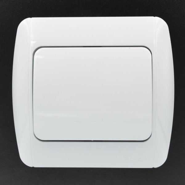 Выключатель ELBI ZIRVE Fixline белый 1кл ( 501-010201-200 ) - фото №4