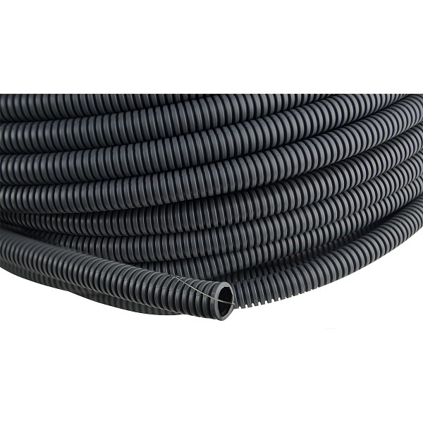 Гофрированная труба Аско-Укрем «Light» Ø16мм серая 50м (ТГ0000001) - фото №1