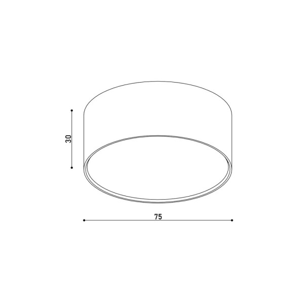 Точковий світильник Kloodi KD-ROY75 7W 3К IP44 WH LED 630Lm білий - фото №2