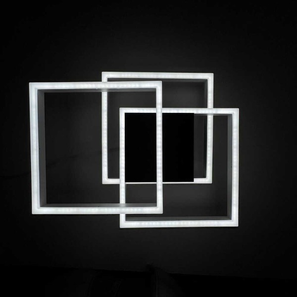 Светильник LED smart RAFAEL+пульт 100W 3000-5000K IP20 прямоугольный бело-черный Violux ( 220905 ) - фото №2