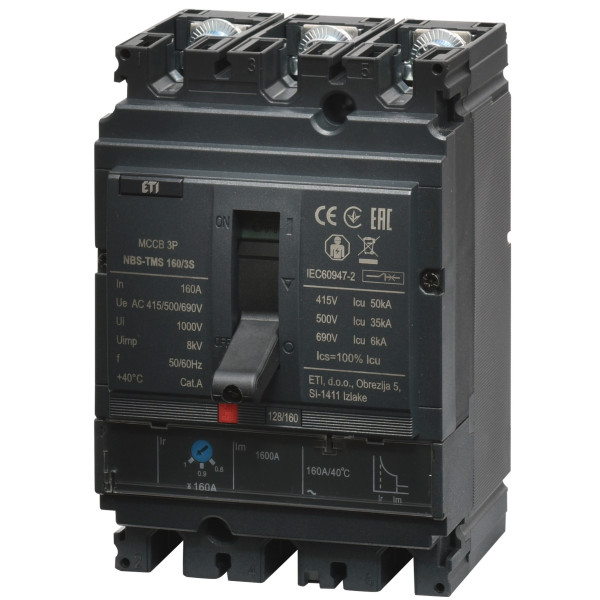 Автоматический выключатель ETI NBS-TMS 100/3S 20A 50кА 3P (4673021)
