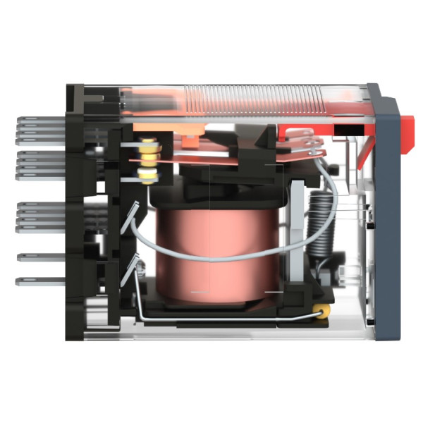 Миниатюрное реле Schneider Electric RXM4AB2P7 4CO 230В с LED и блокируемой тестовой кнопкой - фото №4