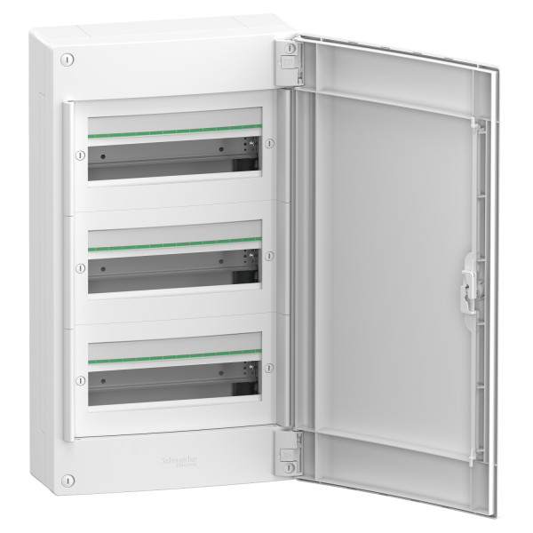 Навесной щит Schneider Electric PrismaSeT XS LVSXQ313 3 ряда 39М белые двери - фото №1