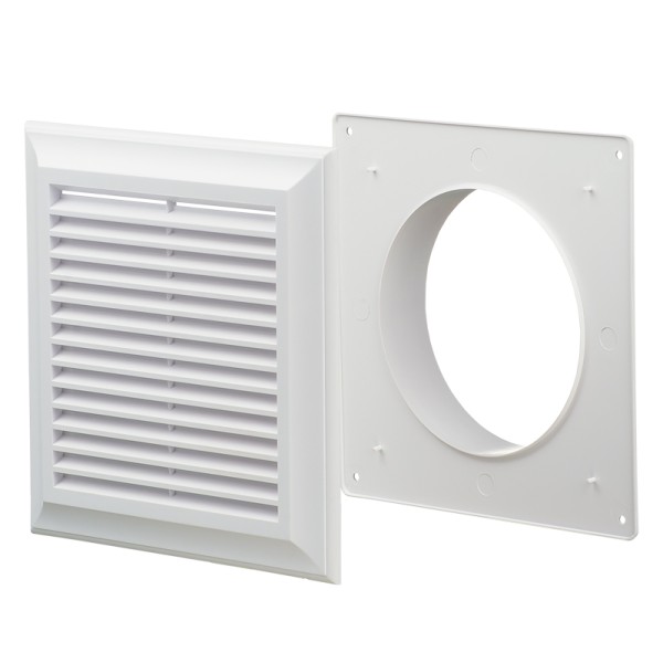 Решетка Blauberg Decor 180х180/125s белая