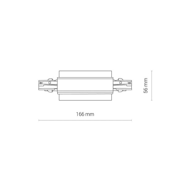 З'єднувач Nowodvorski 8686 Ctls Recessed Power Straight Connector IP20 Wh - фото №3