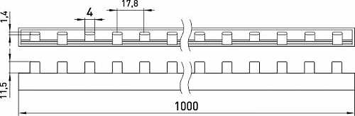 З'єднувальна шина E.Next e.bc.stand.2.63 2р 63А (s017002) - фото №1