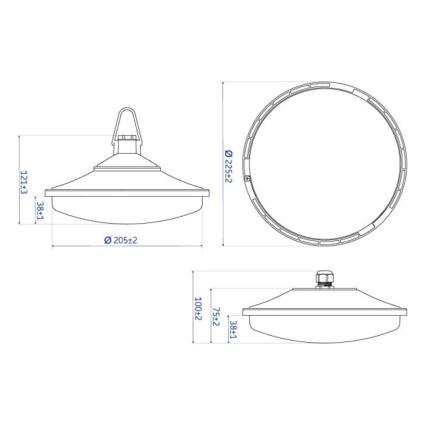 Світильник LED підвісний ДСП PIN 18W 1550Lm 5000K IP54 ( 174180 ) - фото №8