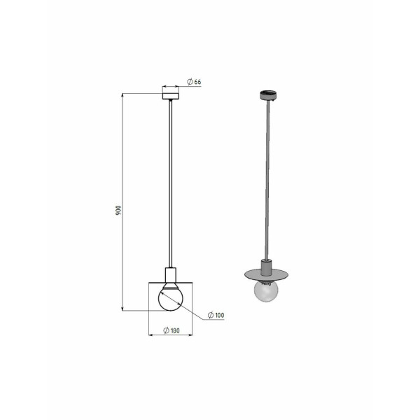 Підвісний світильник, люстра Pikart 23698-3 Bono - фото №2
