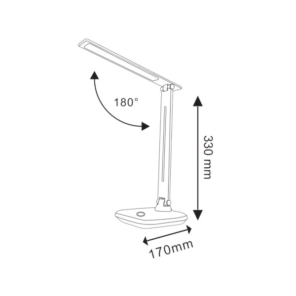 Настільна лампа Goldlux 316622 Vinto Led 1x8W IP20 Біла - фото №2