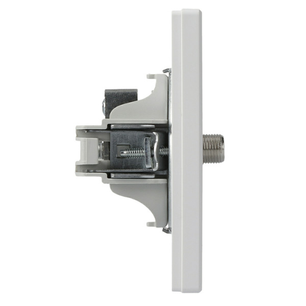 Розетка SAT оконечная белая Asfora, EPH3700121 - фото №2