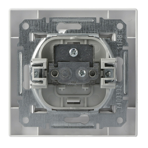 Розетка SAT оконечная белая Asfora, EPH3700121 - фото №4